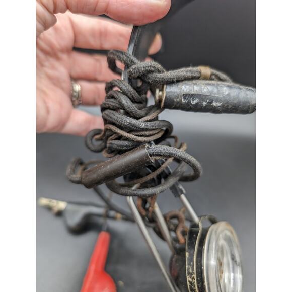 Vintage Linemans Headset Phone line repair Not tested For Parts only AS IS - Picture 6 of 9